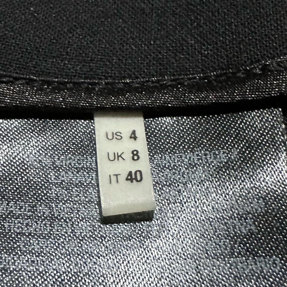 Elie Tahari black pants side‎ zipper slit at ankle size 4 - Picture 7 of 9